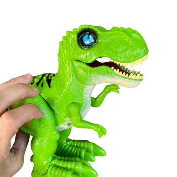 Robo Alive T-Rex Dinosaur Robotic Toy Green Walking Growling Tyrannosaurus Zuru - Picture 10 of 13